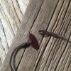 Glass bead necklace - carved riroriro and hearts - Image 2
